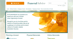 Desktop Screenshot of funeraladvice.com.au