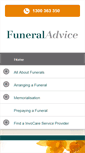 Mobile Screenshot of funeraladvice.com.au